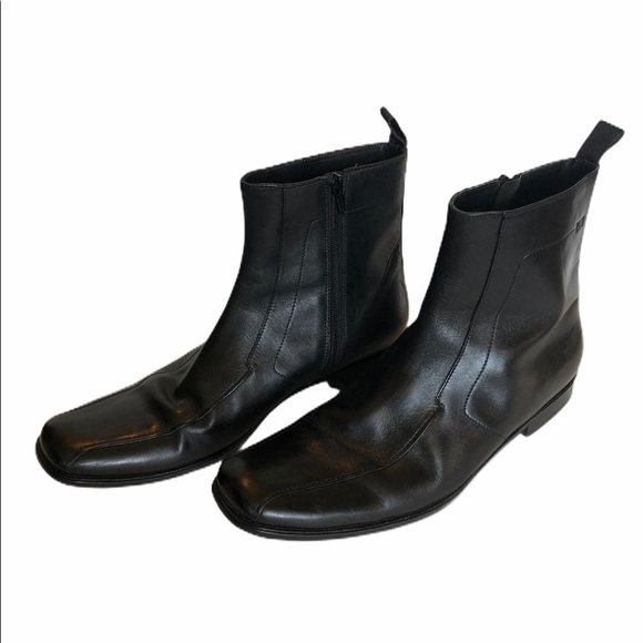 hugo boss leather chelsea boots